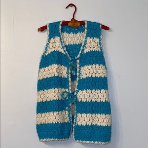 Vintage Crochet vest with closures